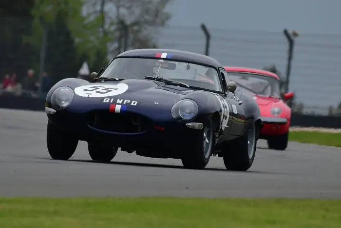 Framed Print : CJ10 9349 Martin Melling, Mark Burton, Jason Minshaw, Jaguar E-Type Low Drag