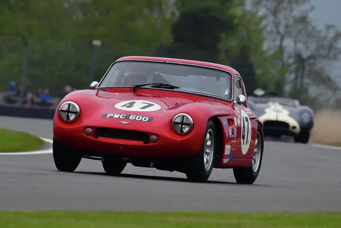 Framed Print : CJ10 9351 Malcolm Paul, Rick Bourne, TVR Grantura Mk3