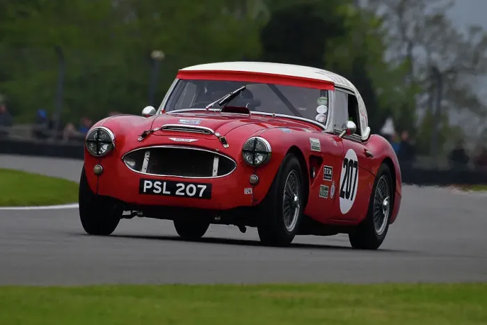Framed Print : CJ10 9360 Crispin Harris, James Wilmoth, Austin Healey 3000