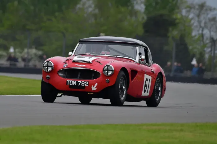Framed Print : CJ10 9382 Jeremy Welch, Doug Muirhead, Austin Healey 3000