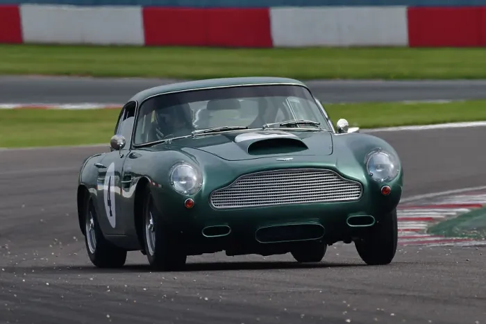 Framed Print : CJ10 9837 Nikolaus Ditting, Ollie Hancock, Aston Martin DB4 GT