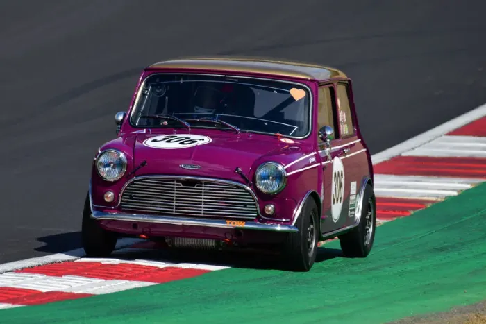 Framed Print : CJ11 2271 Jo Polley, Austin Mini Cooper S