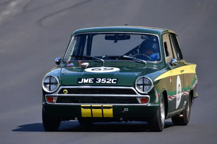 Framed Print : CJ11 2290 Danny Stanzl, Ford Lotus Cortina Framed Print : CJ11 2290 Danny Stanzl, Ford Lotus Cortina