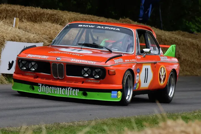 Rights Managed : CJ11 3503 Patrick Blakeney-Edwards, BMW 3 litre CSL, Batmobile