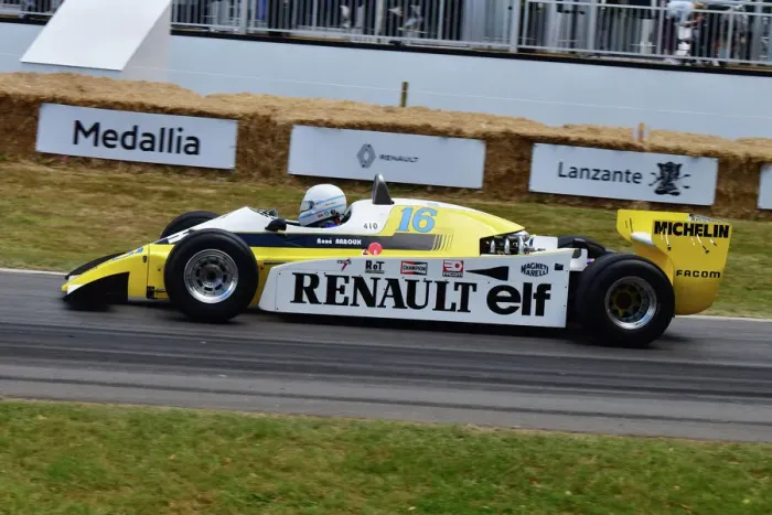 Rights Managed : CJ11 5092 Rene Arnoux, Renault RS10 Rights Managed : CJ11 5092 Rene Arnoux, Renault RS10