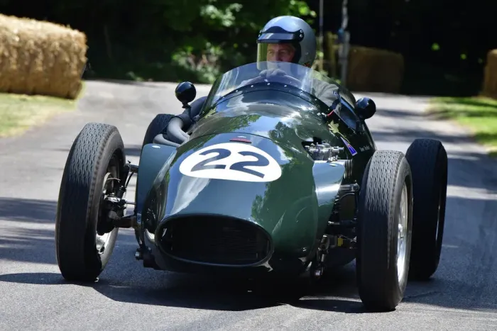 Rights Managed : CJ11 5255 Spike Milligan, Connaught B-type Rights Managed : CJ11 5255 Spike Milligan, Connaught B-type
