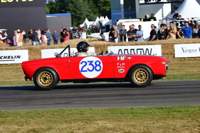Rights Managed : CJ11 5471 Federico Buratti, Lancia Fulvia Barchetta F&M
