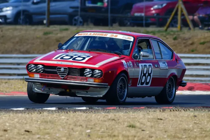 Framed Print : CJ11 6615 Micky Bolton, Alfa Romeo Alfetta GT Framed Print : CJ11 6615 Micky Bolton, Alfa Romeo Alfetta GT