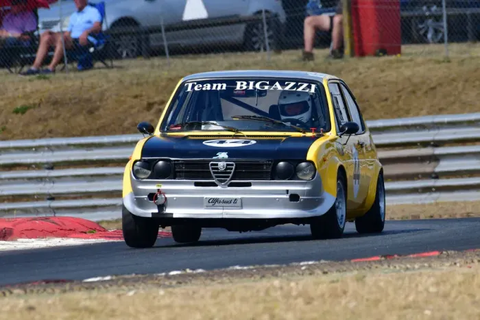 Framed Print : CJ11 6627 Mike Thorne, Alfa Romeo Alfasud Ti