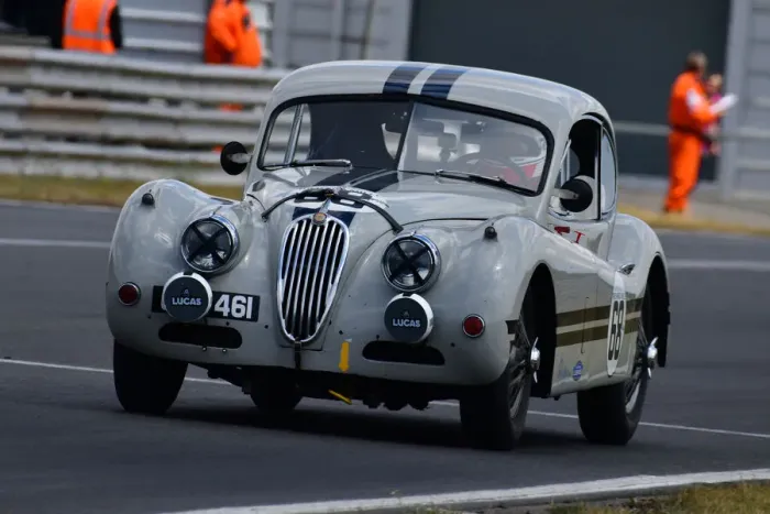 Framed Print : CJ11 6758 Marc Gordon, Jaguar XK140