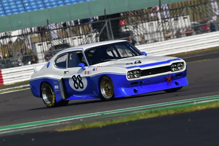 Framed Print : CJ11 8233 Richard Kent, Chris Ward, Ford Broadspeed Capri