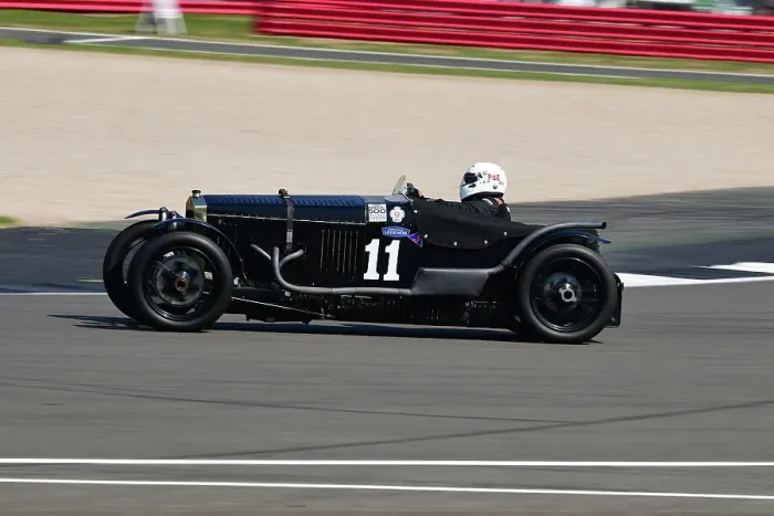 Framed Print : CJ11 8568 Gregor Fisken, Patrick Blakeney-Edwards, Frazer Nash TT replica Super Sports