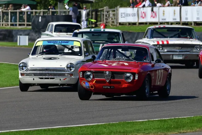Rights Managed : CJ12 1153 Sandro Hubar, Marcel Fassler, Alfa Romeo Giulia Sprint GTA, Anthony Reid, Justin Law, Ford Lotus Cortina