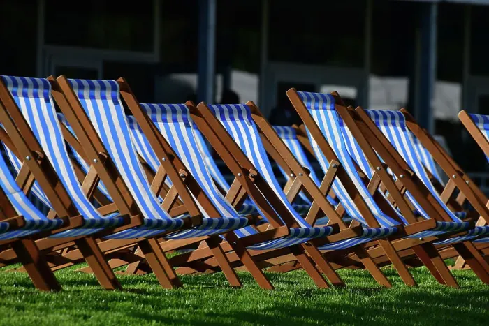 Rights Managed : CJ12 1605 Deck chairs Rights Managed : CJ12 1605 Deck chairs