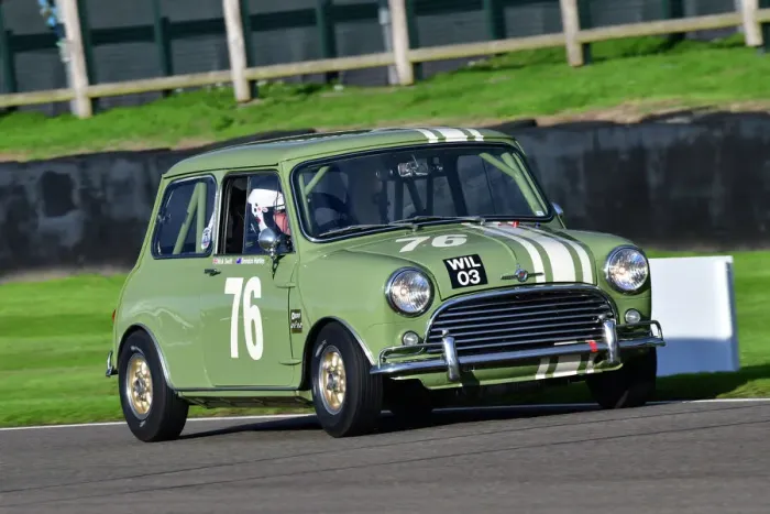 Rights Managed : CJ12 1608 Nick Swift, Brendon Hartley, Morris Mini Cooper S Rights Managed : CJ12 1608 Nick Swift, Brendon Hartley, Morris Mini Cooper S