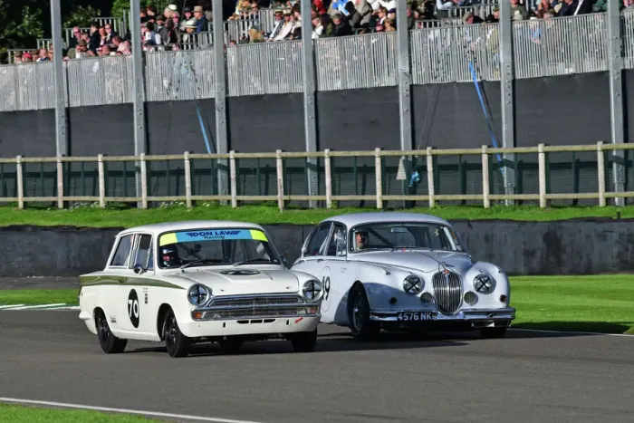 Rights Managed : CJ12 1634 Anthony Reid, Justin Law, Ford Lotus Cortina, Tony Jardine, Richard Butterfield, Jaguar Mk2 Rights Managed : CJ12 1634 Anthony Reid, Justin Law, Ford Lotus Cortina, Tony Jardine, Richard Butterfield, Jaguar Mk2