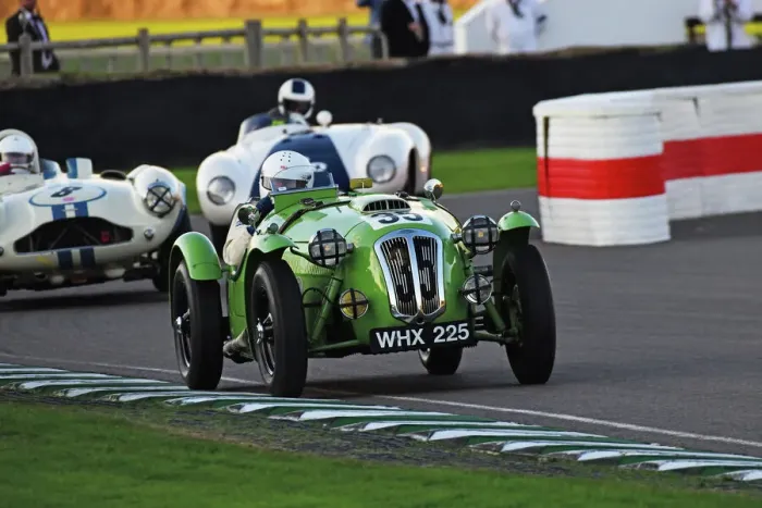Rights Managed : CJ12 1759 Andrew Crighton, Tom Crighton, Frazer Nash Le Mans replica Rights Managed : CJ12 1759 Andrew Crighton, Tom Crighton, Frazer Nash Le Mans replica