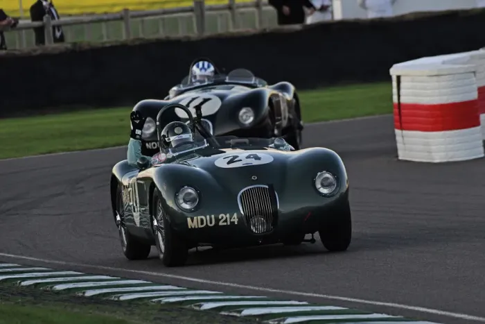 Rights Managed : CJ12 1781 Nigel Webb, John Young, Jaguar C-Type Rights Managed : CJ12 1781 Nigel Webb, John Young, Jaguar C-Type
