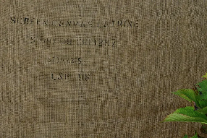 Rights Managed : CJ12 2130 Screen canvas latrine Rights Managed : CJ12 2130 Screen canvas latrine