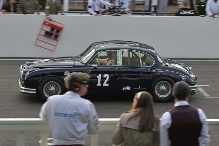 Rights Managed : CJ12 2409 David Brabham, Anthony Williams, Jaguar Mk2 Rights Managed : CJ12 2409 David Brabham, Anthony Williams, Jaguar Mk2