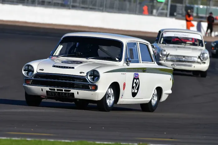 Framed Print : CJ12 2842 Mike Stephenson, Ford Lotus Cortina