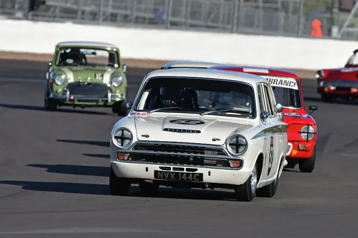 Framed Print : CJ12 2879 Mike Stephenson, Ford Lotus Cortina