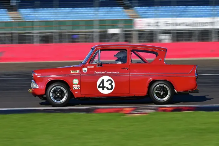 Framed Print : CJ12 2932 Eric Walker, Ford Anglia Framed Print : CJ12 2932 Eric Walker, Ford Anglia