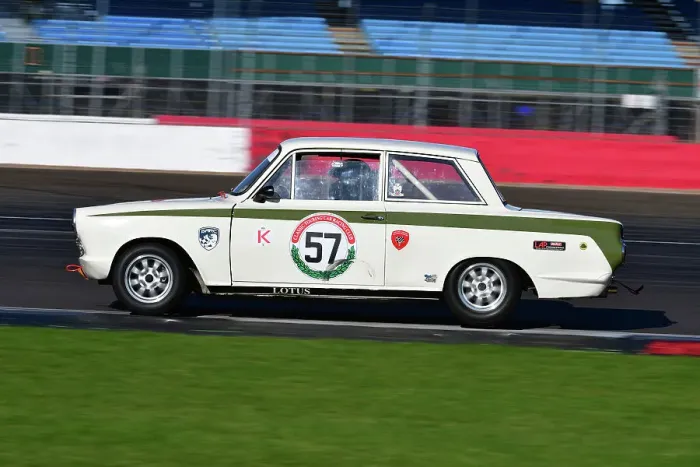 Framed Print : CJ12 2986 David Hall, Ford Lotus Cortina