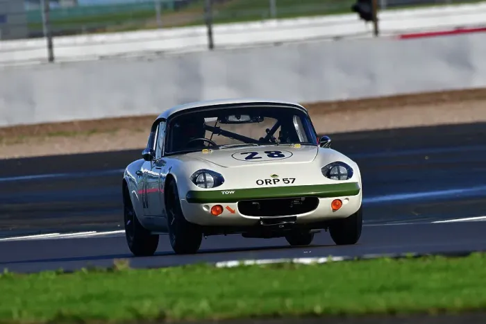 Framed Print : CJ12 3114 Richard Baxter, Scott Mansell, Lotus Elan 26R