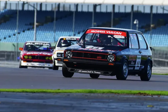 Framed Print : CJ12 3153 Jim Morris, Tom Shephard, VW Golf GTi Mk1