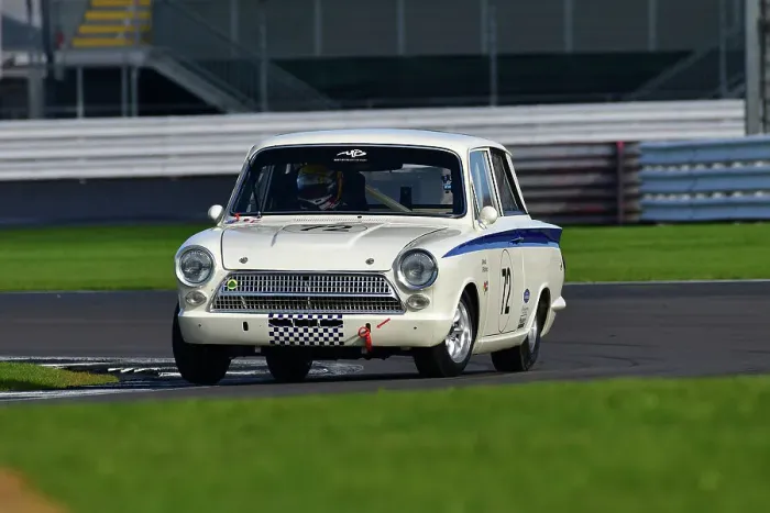 Framed Print : CJ12 3278 Jon Wood, Mike Pickford, Ford Lotus Cortina