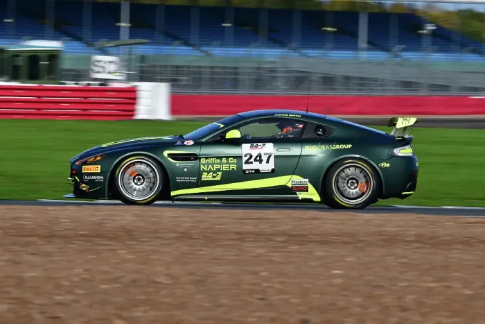 Framed Print : CJ12 3361 Chris Griffin, Aston Martin Vantage GT4 Framed Print : CJ12 3361 Chris Griffin, Aston Martin Vantage GT4
