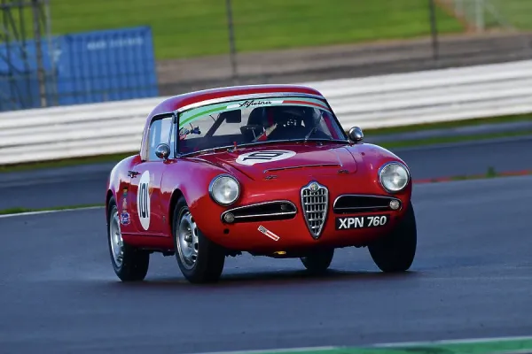 Alfa Romeo Giulia Spider at Silverstone 2022 Print. Art Prints
