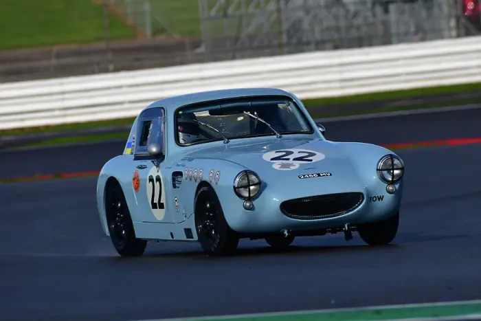Framed Print : CJ12 4035 Rachel Kirkby, Austin Healey Sebring Sprite
