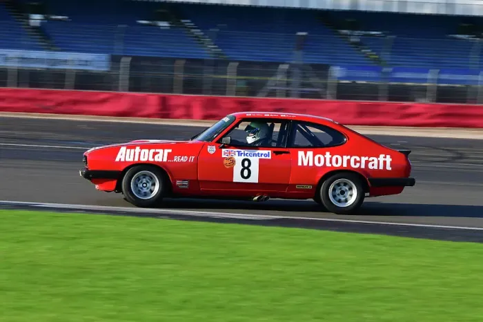 Framed Print : CJ12 4208 Mike Whitaker Snr, Mike Whitaker, Ford Capri
