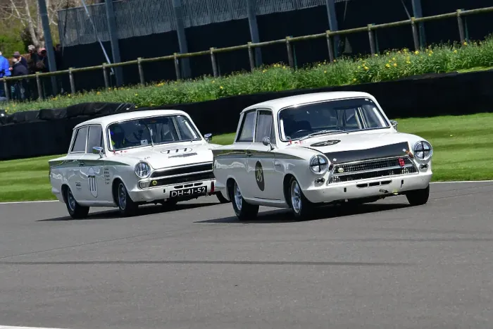 Rights Managed : CJ12 5221 Kerry Michael, Mark Blundell, Ford Lotus Cortina Mk1, Ollie Streek, Jake Hill, Ford Lotus Cortina Mk1 Rights Managed : CJ12 5221 Kerry Michael, Mark Blundell, Ford Lotus Cortina Mk1, Ollie Streek, Jake Hill, Ford Lotus Cortina Mk1