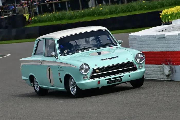 Rights Managed : CJ12 5242 Paddy Shovlin, Tom Kristensen, Ford Lotus Cortina Mk1