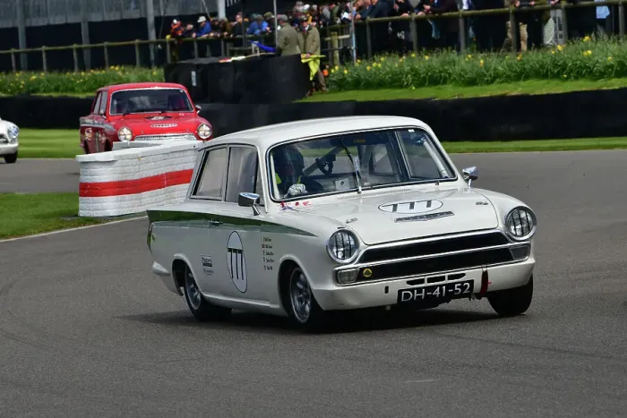 Rights Managed : CJ12 5247 Ollie Streek, Jake Hill, Ford Lotus Cortina Mk1 Rights Managed : CJ12 5247 Ollie Streek, Jake Hill, Ford Lotus Cortina Mk1