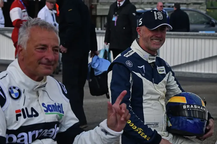 Rights Managed : CJ12 5371 Riccardo Patrese, David Brabham Rights Managed : CJ12 5371 Riccardo Patrese, David Brabham