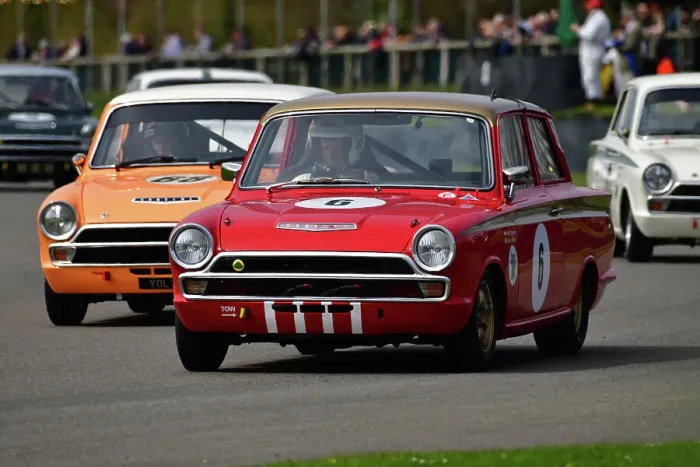 Rights Managed : CJ12 5923 Henry Mann, Karun Chandhok, Ford Lotus Cortina Mk1Michael Cullen, Sam Tordoff, Ford Lotus Cortina Mk1 Rights Managed : CJ12 5923 Henry Mann, Karun Chandhok, Ford Lotus Cortina Mk1Michael Cullen, Sam Tordoff, Ford Lotus Cortina Mk1