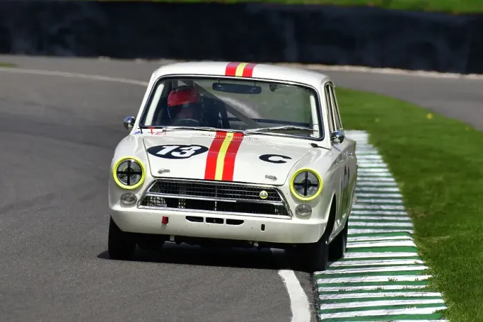 Rights Managed : CJ12 6106 Andy Priaulx, Shaun Lynn, Ford Lotus Cortina Mk1 Rights Managed : CJ12 6106 Andy Priaulx, Shaun Lynn, Ford Lotus Cortina Mk1