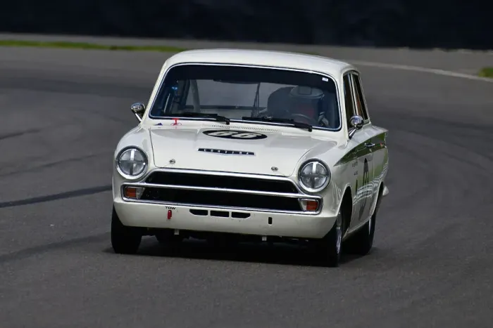 Rights Managed : CJ12 6123 Niall McFadden, Jochen Mass, Ford Lotus Cortina Mk1