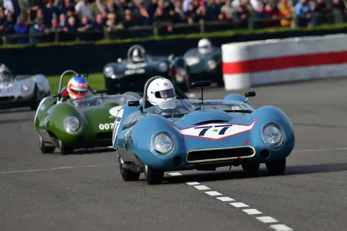 Rights Managed : CJ12 6423 Ollie Crosthwaite, Cooper-Climax T49 Monaco, Vincent Jannsens, Lotus-Climax 15 Rights Managed : CJ12 6423 Ollie Crosthwaite, Cooper-Climax T49 Monaco, Vincent Jannsens, Lotus-Climax 15
