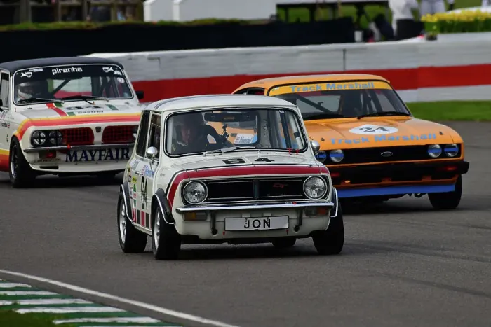 Rights Managed : CJ12 6656 Lawrence Warr, Mini 1275 GT, Graham Scarborough, Ford Capri III 3 litre S, Tim Clarke Rights Managed : CJ12 6656 Lawrence Warr, Mini 1275 GT, Graham Scarborough, Ford Capri III 3 litre S, Tim Clarke