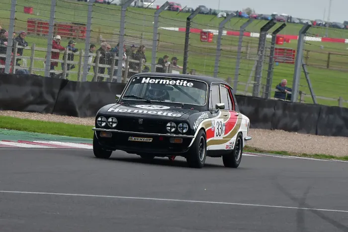 Framed Print : CJ12 7018 Ken Clarke, Tim Clarke, Triumph Dolomite Sprint