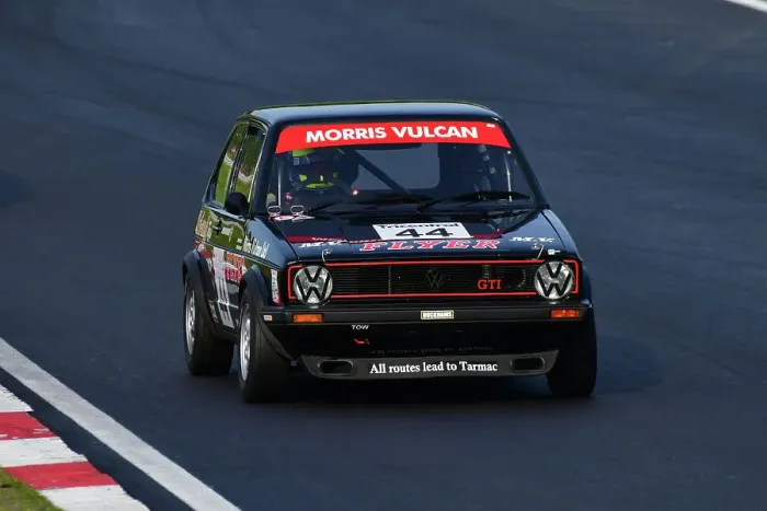 Framed Print : CJ12 9617 Jim Morris, Mat Jackson, Volkswagen Golf GTi Mk1
