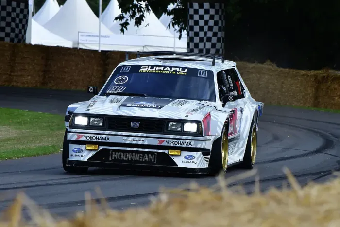 Rights Managed : CJ13 0036 Travis Pastrana, Subaru Gymkhana GL Wagon Rights Managed : CJ13 0036 Travis Pastrana, Subaru Gymkhana GL Wagon