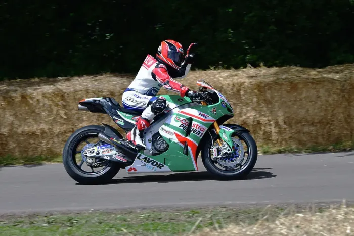 Rights Managed : CJ13 0236 Randy Mamola, Honda RCV213V-S Rights Managed : CJ13 0236 Randy Mamola, Honda RCV213V-S