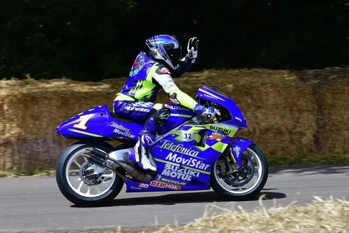 Rights Managed : CJ13 0257 Kenny Roberts Jnr, Suzuki RGV500 XR80 Rights Managed : CJ13 0257 Kenny Roberts Jnr, Suzuki RGV500 XR80