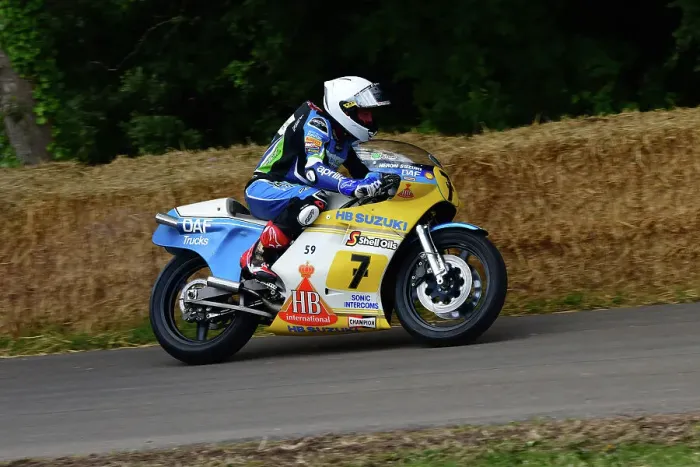 Rights Managed : CJ13 0345 Kirk Farrow, Suzuki X35 RG500 Rights Managed : CJ13 0345 Kirk Farrow, Suzuki X35 RG500